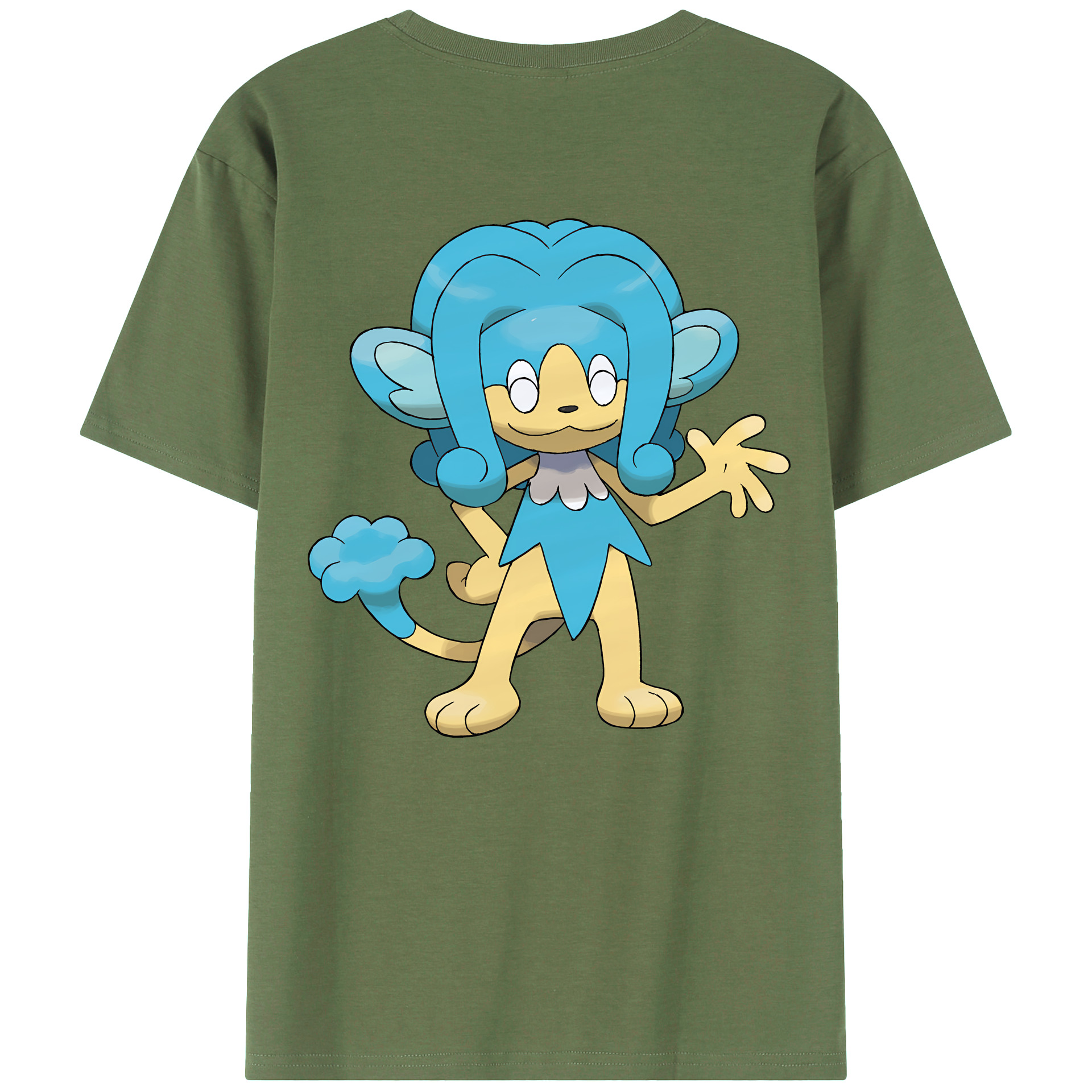 （画像用） ポケットモンスター Pokémon 綿100％ メンズ半袖Tシャツ（バックプリント） 通気性